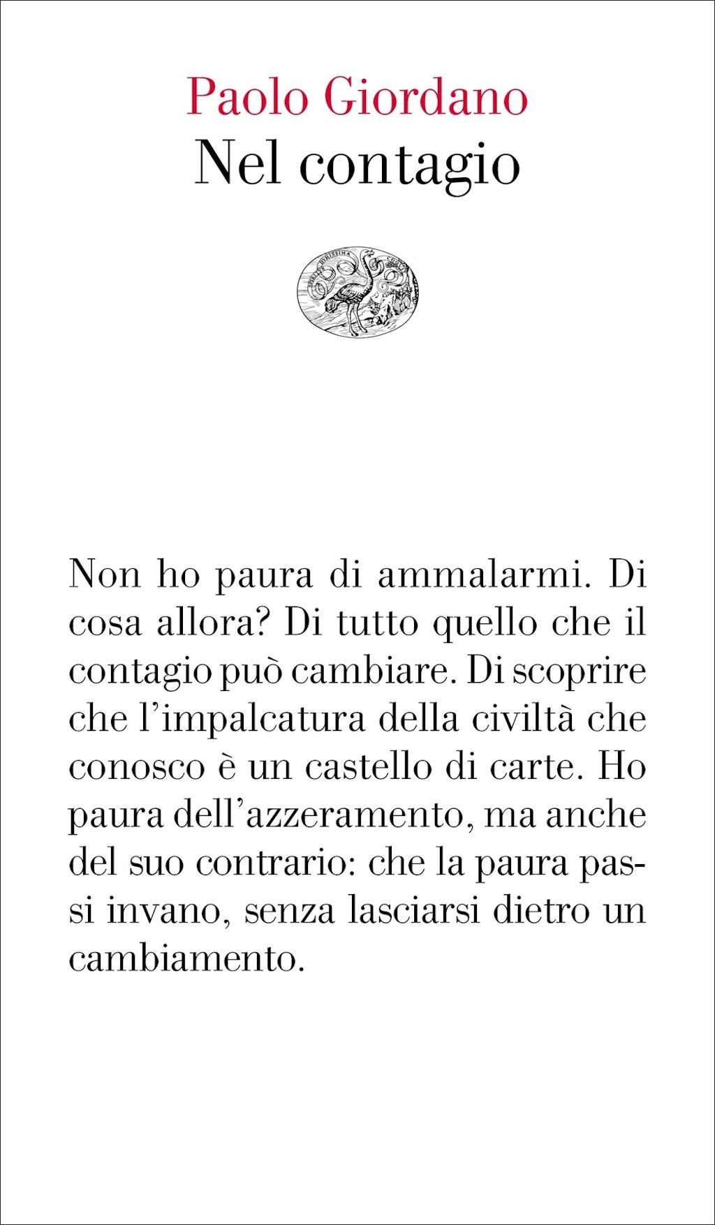 Nel contagio - Paolo Giordano