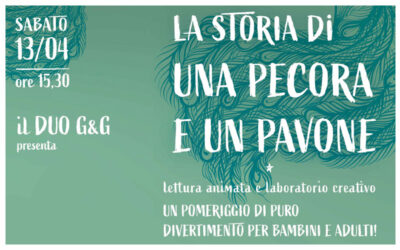 Una pecora e un pavone